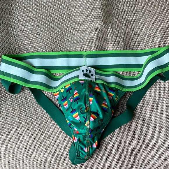 Gay pride, rainbow, jockstrap, Christmas tree, paw print size small new - Picture 3 of 10